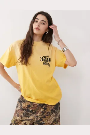 Deus Ex Machina Camiseta amarilla con estampado gráfico Zounds de