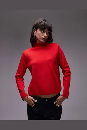 MANGO Jersey con cuello alto de punto de