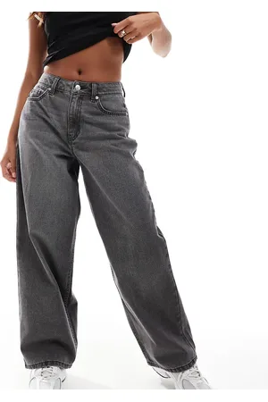 Miss Selfridge Vaqueros gris lavado holgados de