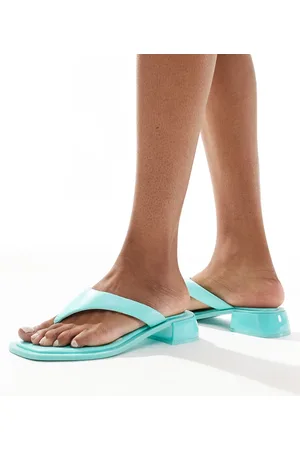 ASOS Sandalias de dedo color estilo mules de tacón Finale de -Azul