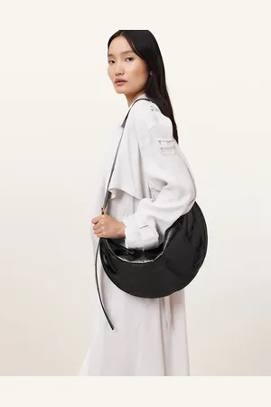 AllSaints Bolso de hombro en forma de media luna de