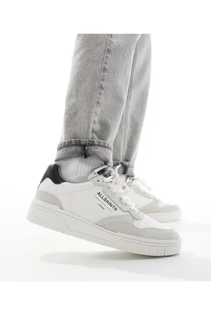 AllSaints Zapatillas deportivas blancas de caña baja de cuero Regan de -Blanco