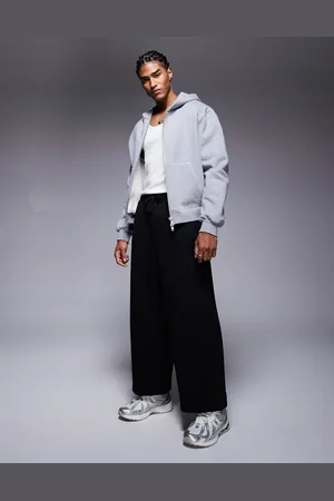 ASOS Joggers capri negros de corte bombacho de tejido grueso de
