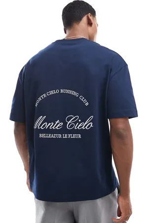 River Island Camiseta extragrande con estampado "Monte Cielo Club" de