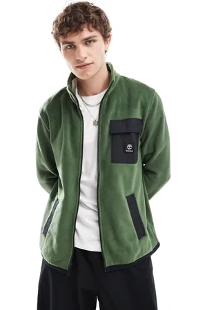 Timberland Chaqueta con cremallera y bolsillo en contraste de felpa de