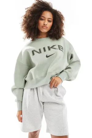 Nike Sudadera con logo de estilo retro de -Verde
