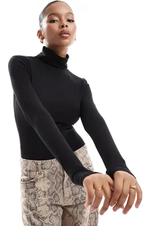 Threadbare Body de manga larga con cuello vuelto de