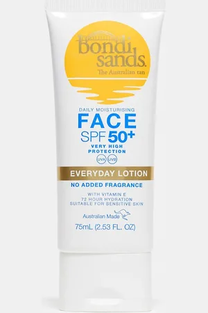 BONDI Loción solar facial con FPS 50+ sin perfume de 75 ml de -Transparente