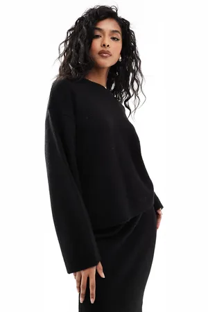 ASOS Jersey con mangas anchas de punto mullido de (parte de un conjunto)-Marrón