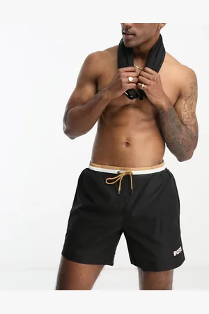 HUGO BOSS Shorts de baño negros Atoll de BOSS