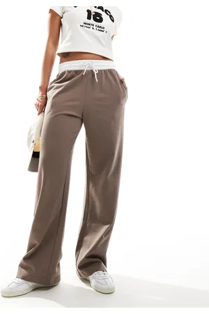 New Look Joggers marrones con banda en contraste de -Marrón