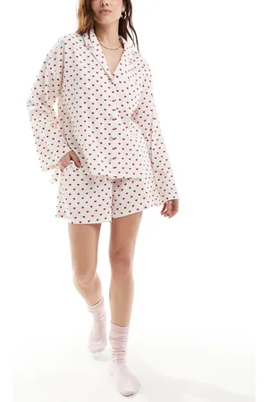 Lindex Top de pijama con estampado de corazones de sirsaca de