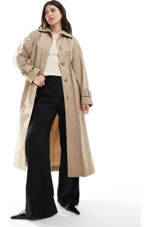 MANGO Gabardina holgada extragrande de