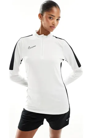 Nike Sudadera blanca con media cremallera Academy 23 de