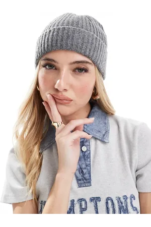 ASOS Gorro jaspeado de punto inglés de -Negro