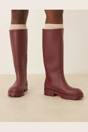 ASOS Botas de agua burdeos Ginny de -Rojo
