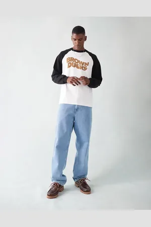 Carhartt Vaqueros azules de corte recto holgado y estilo carpintero con lavado claro Single Knee de