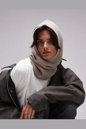 Topshop Pasamontañas de canalé ligero Harley de -Beis neutro