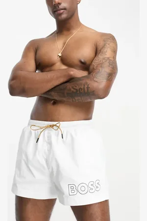 HUGO BOSS Shorts de baño blancos Mooneye de BOSS