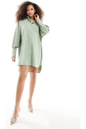 Threadbare Vestido camisero corto salvia Sheila de