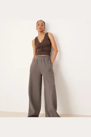 ASOS Joggers grises de pernera recta de ASOS DESIGN Tall
