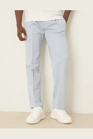 ASOS Pantalones de traje azules de pernera recta de