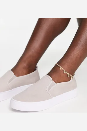 ASOS Zapatillas de lona en sin cierres Dotty de