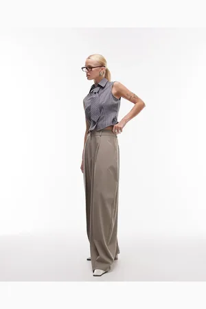 ASOS Pantalones de sastre beis de corte cocoon de