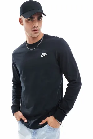 Nike Camiseta de manga larga negra de Club