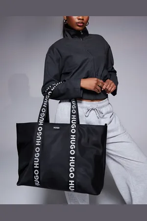 HUGO BOSS Bolso tote de nailon con logo en el asa Bel de