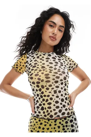 JJXX Camiseta con estampado de dálmata de malla de (parte de un conjunto)-Multicolor