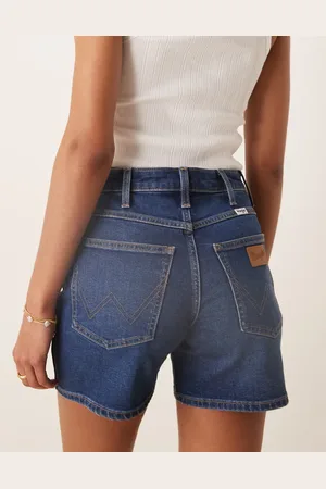 Wrangler Pantalones cortos vaqueros de 5" de estilo cowboy de