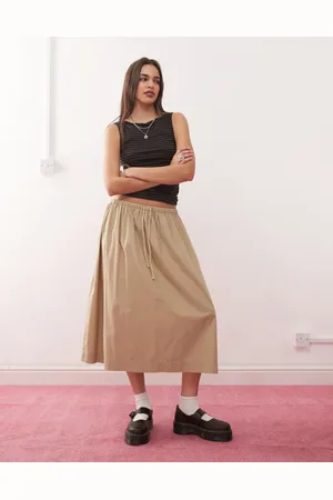 Weekday Top a rayas negras y grises sin mangas con cuello barco Annie de -Negro