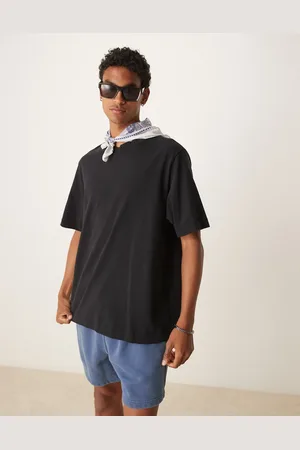 Abercrombie & Fitch Camiseta negra de tejido grueso premium de