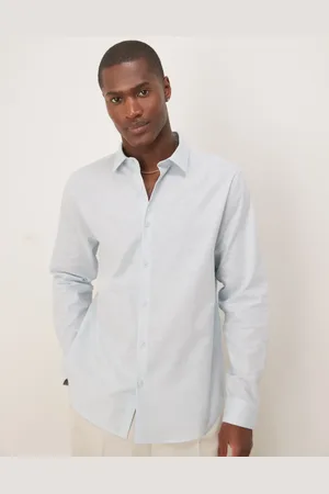 ASOS Camisa de vestir de corte estándar de mezcla de lino de