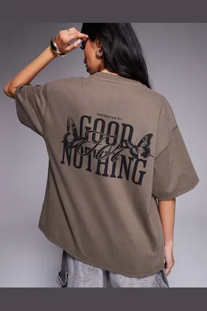 Good For Nothing Camiseta extragrande con logo estampado en la espalda de -Neutro
