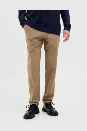 JACK & JONES Pantalones chinos marrón colmenilla de