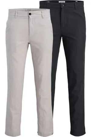 JACK & JONES Pantalones chinos negros de