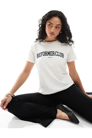 JJXX Camiseta color crema Reformer Club de -Blanco