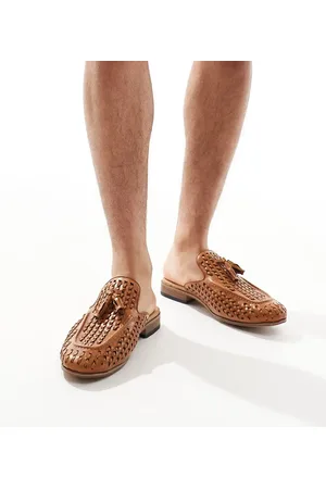 ASOS Mocasines color estilo mules con diseño entretejido de -Marrón