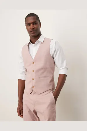 ASOS Chaleco de traje entallado de tejido texturizado de Wedding