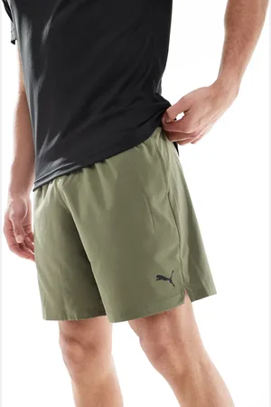 PUMA Pantalones cortos de 7" caquis Essentials de -Verde