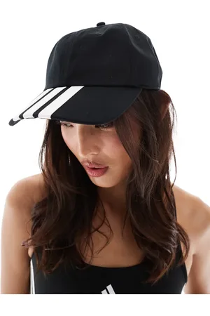 adidas Gorra de béisbol negra con 3 rayas de adidas Training