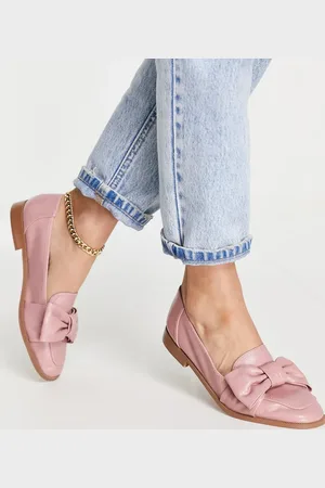 ASOS Mocasines rosas planos con detalle de lazo Mentor de