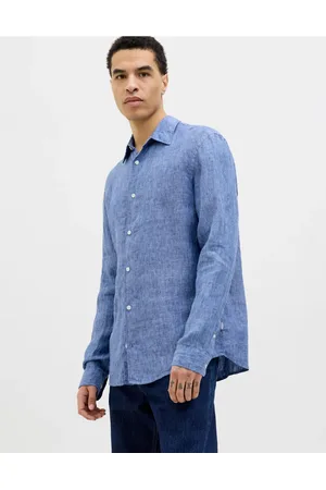 JACK & JONES Camisa vaquera con acabado descolorido de -Azul
