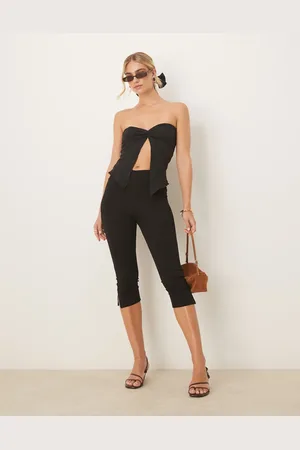 Gina Tricot Leggings capri negros de