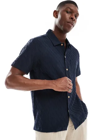 Farah Camisa de manga corta de tejido texturizado Finn de