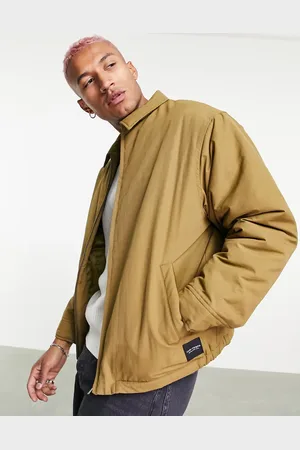 Topman Chaqueta extragrande estilo entrenador de -Verde
