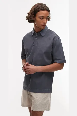 ARKET Polo de manga corta de punto liso grueso de