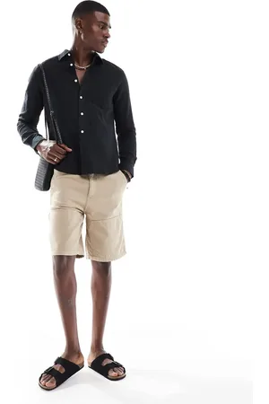 Only & Sons Pantalones cortos beis de estilo carpintero de -Neutro